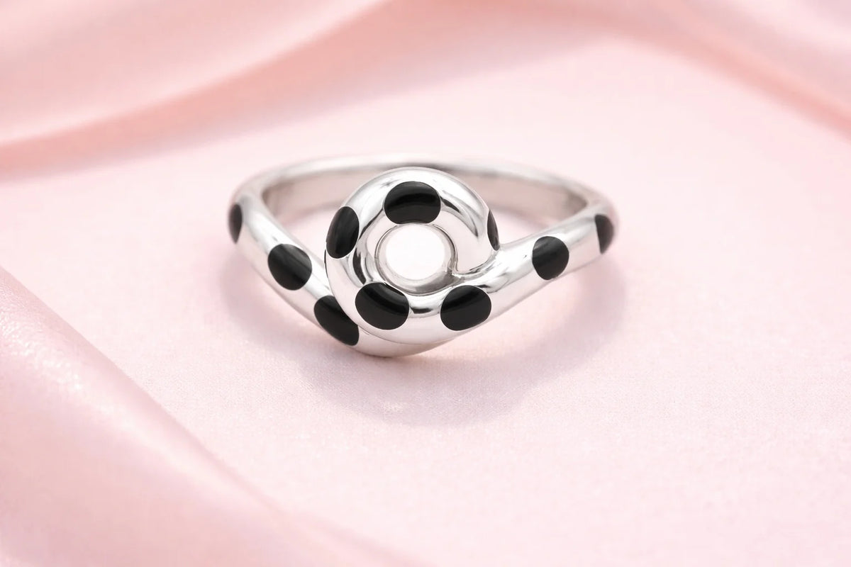 MIORA 925 Sterling Silver Swirl Loop Ring - image 3