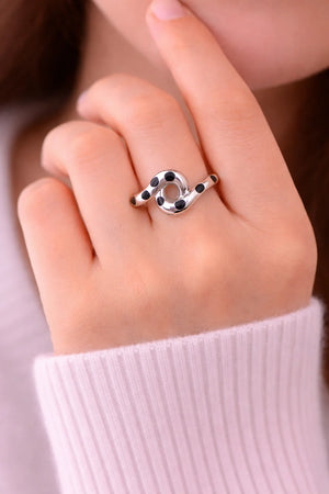 MIORA 925 Sterling Silver Swirl Loop Ring - image 4