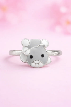 MIORA 925 Sterling Silver Teddy Bear Ring