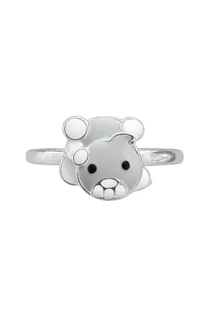 MIORA 925 Sterling Silver Teddy Bear Ring