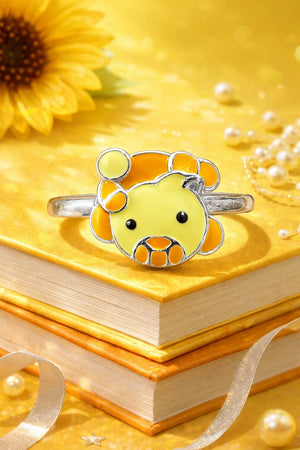 MIORA 925 Sterling Silver Teddy Bear Ring