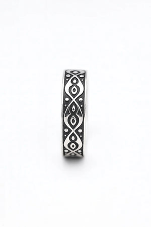 MIORA 925 Sterling Silver Tribal Band Ring - image 2
