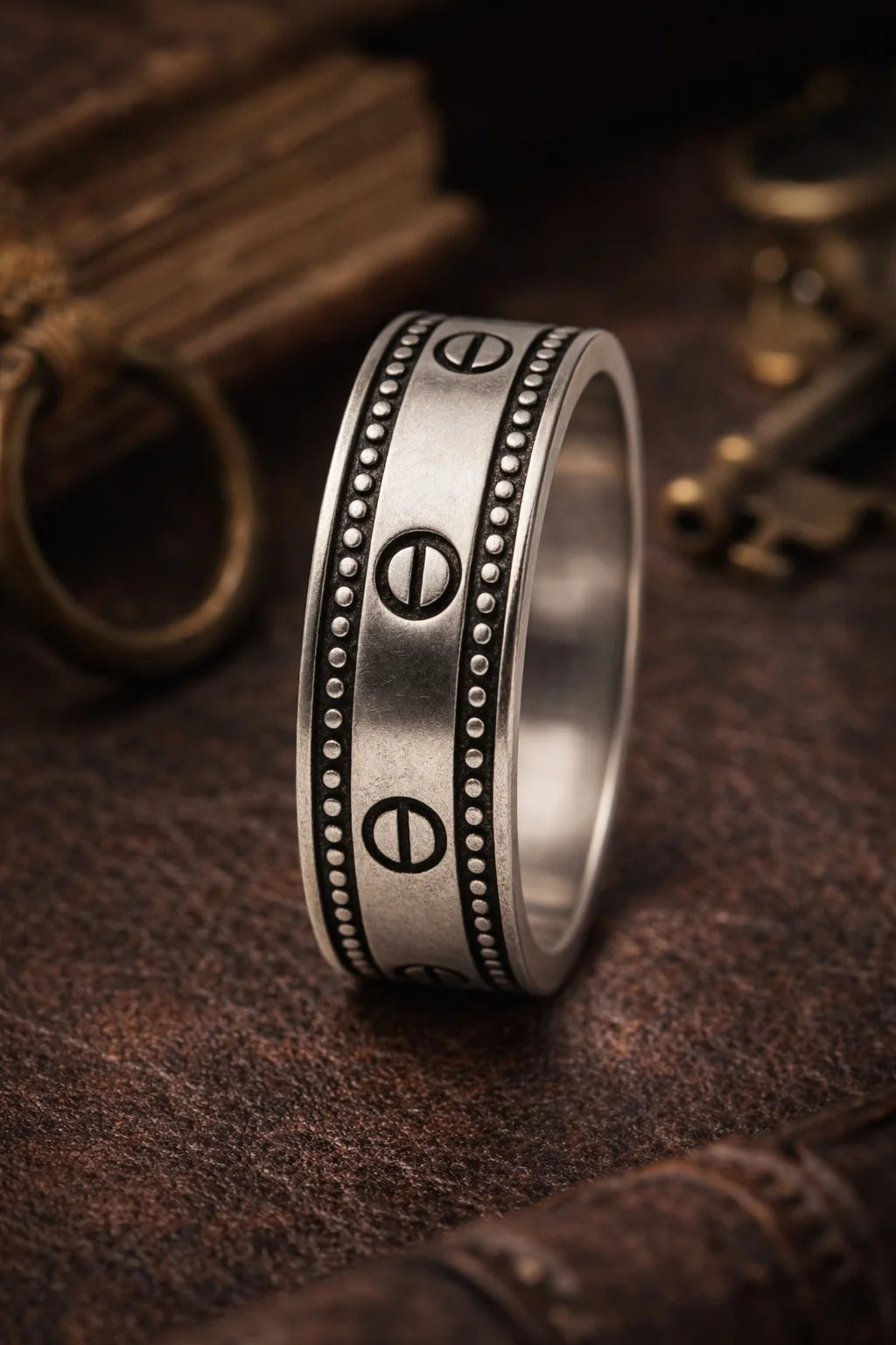 MIORA 925 Sterling Silver Tribal Band Ring - image 4