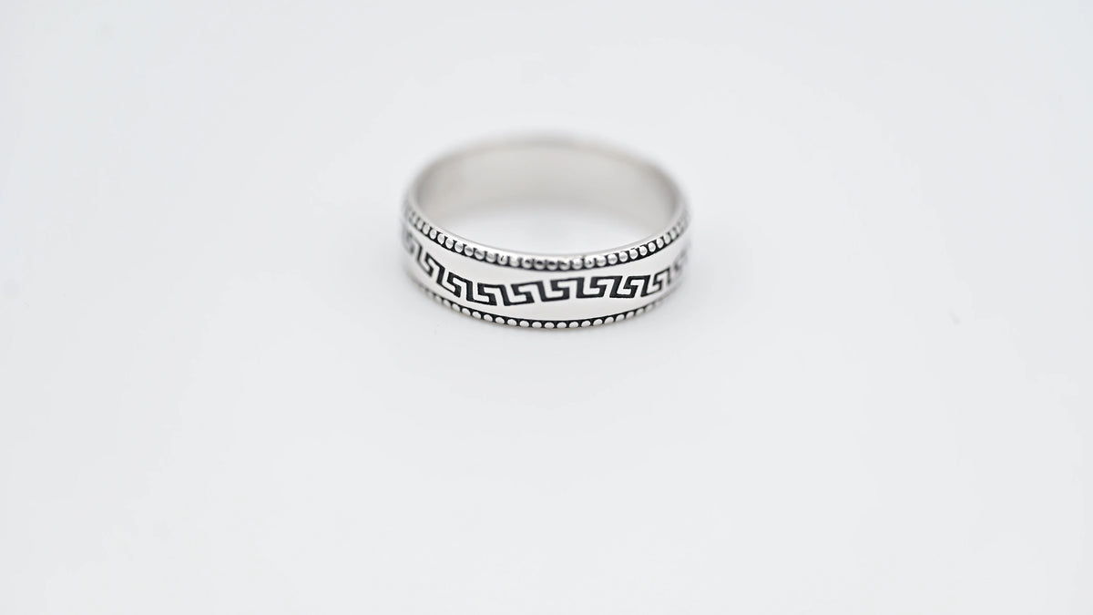 MIORA 925 Sterling Silver Tribal Band Ring - image 7