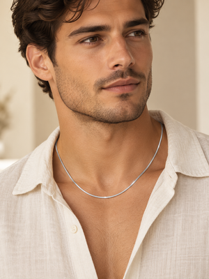 MIORA 925 Sterling Silver Twisted Rope Chain