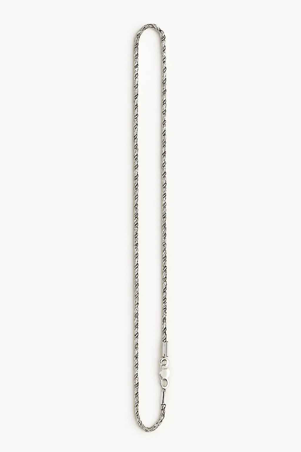 MIORA 925 Sterling Silver Twisted Rope Chain