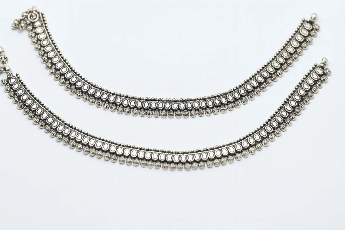 MIORA 925 Sterling Silver Vidya Oxidized Anklet - image 3