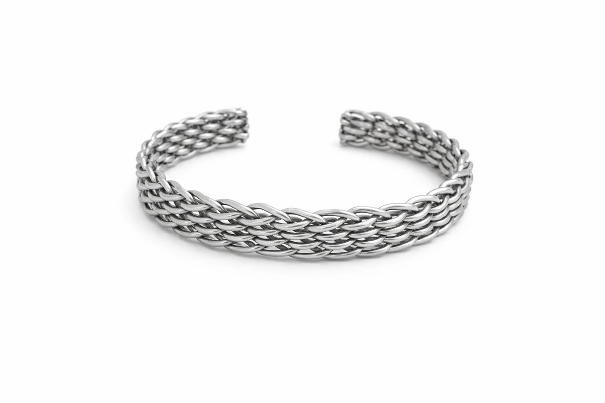MIORA 925 Sterling Silver Woven Rope Bracelet - image 2