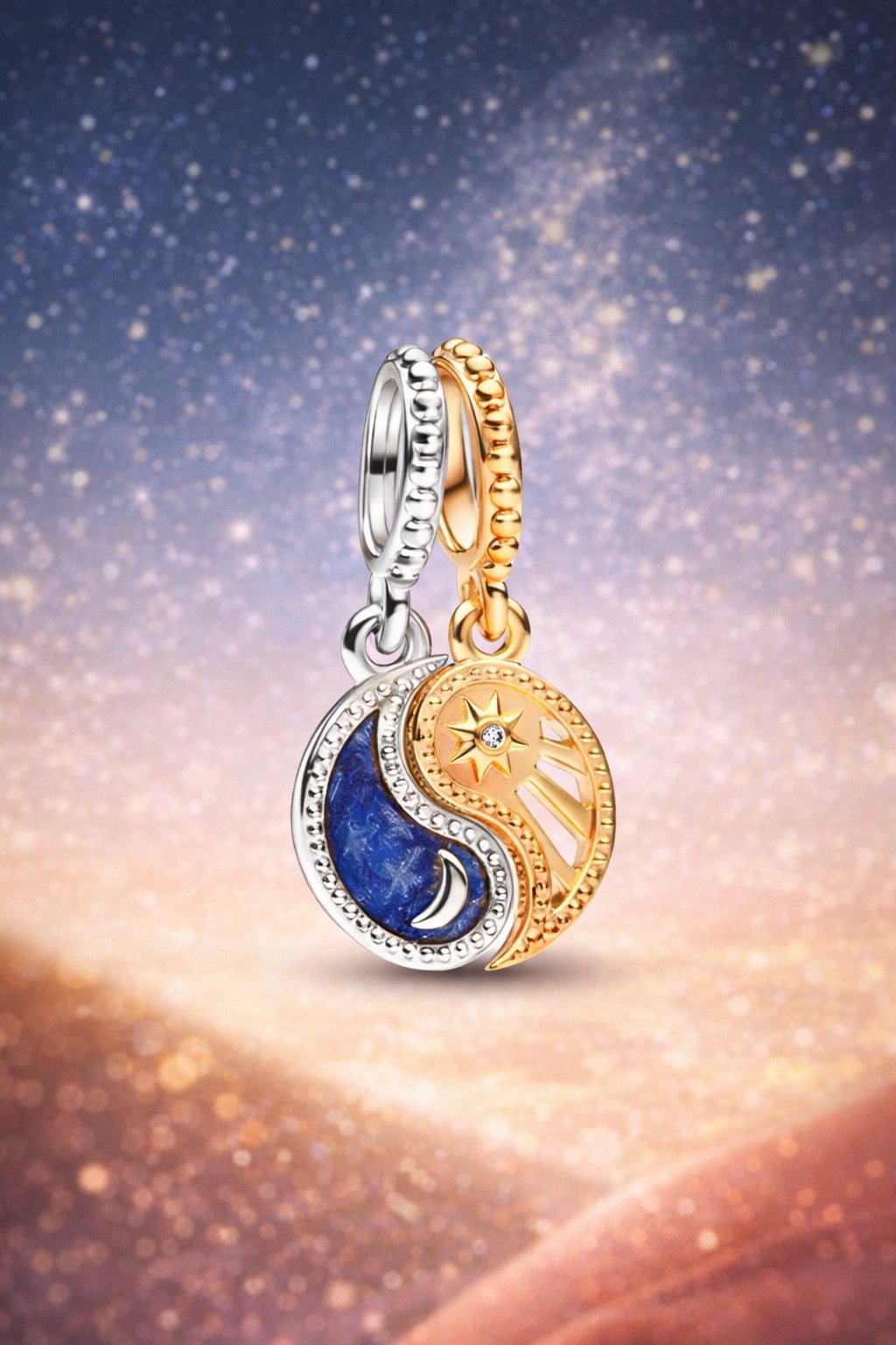 MIORA 925 Sterling Silver Yin Yang Charm