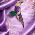 Bird Perched on Emerald