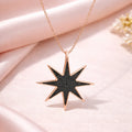 Black Starburst Necklace