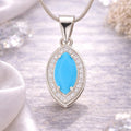 Blue Marquise Pendant