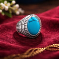 Blue Stone Signet Ring