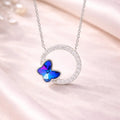 Butterfly Circle Necklace