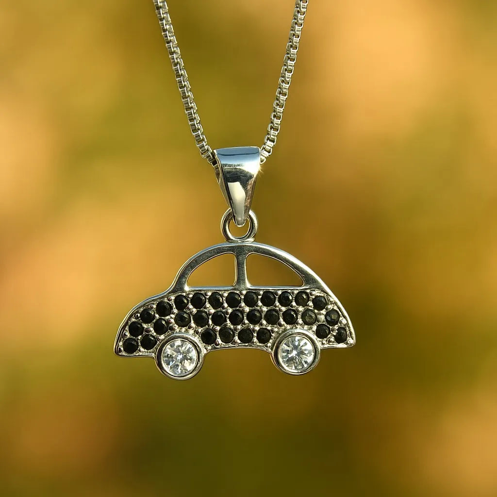Kids Pendant Necklace | Car, Money Bag, Hamsa & Devil Face Designs