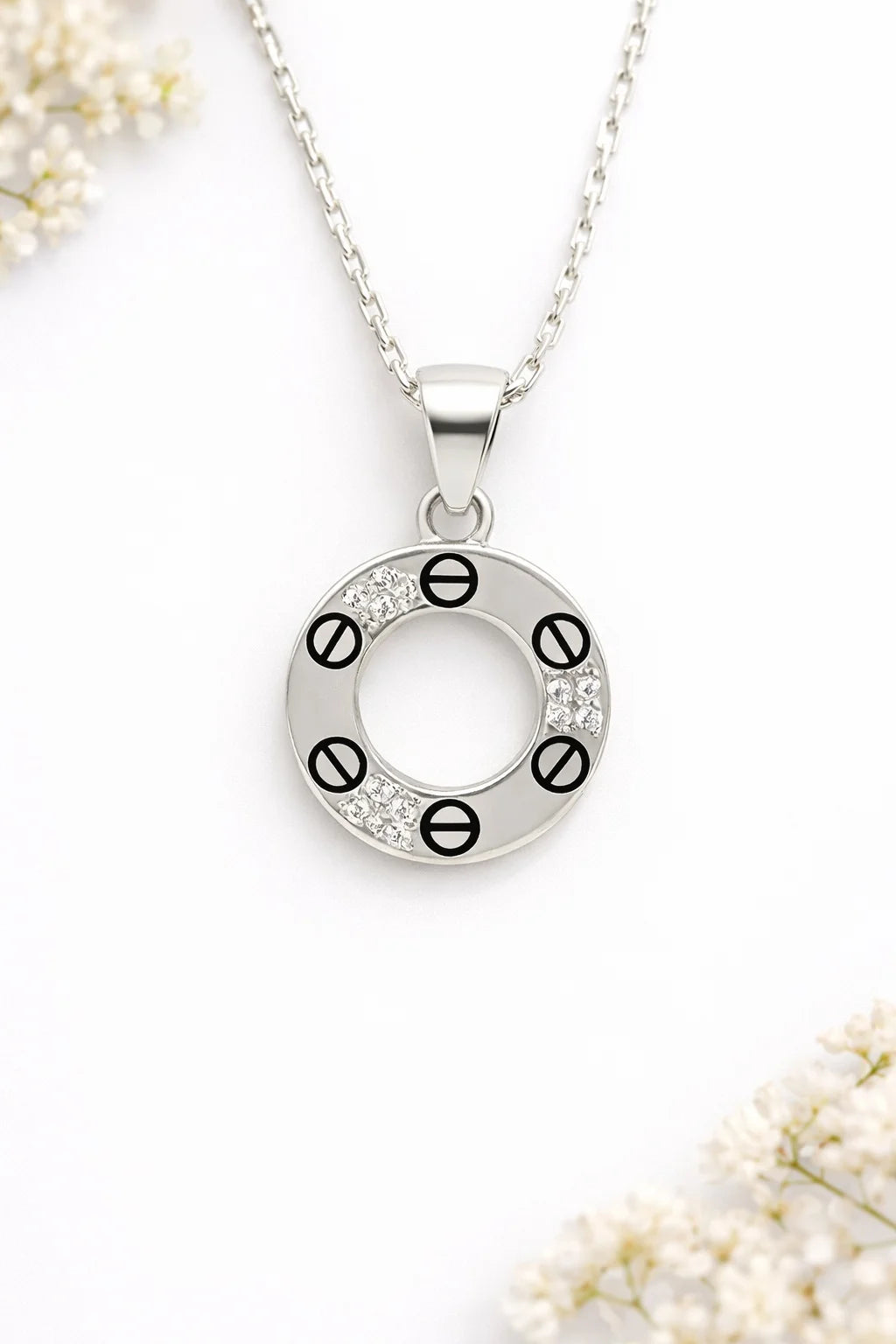 Circular Screw Motif Pendant