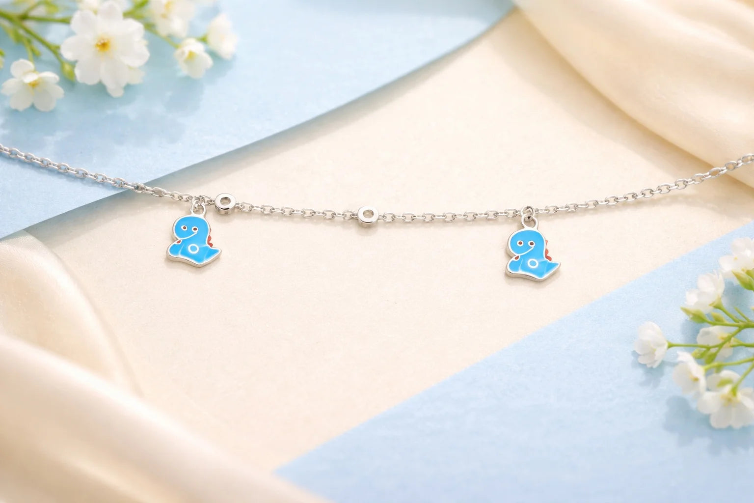 Cute Dino Charm Anklet