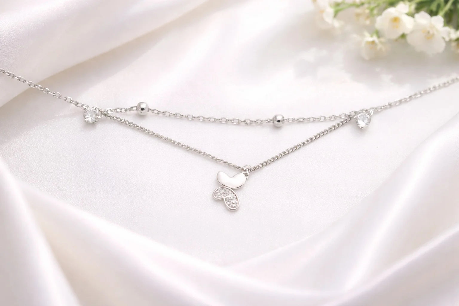 Dual Chain Butterfly Anklet