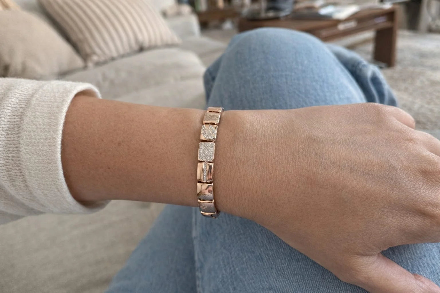 Elara Crystal Link Bracelet