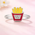 Fries Enamel Ring