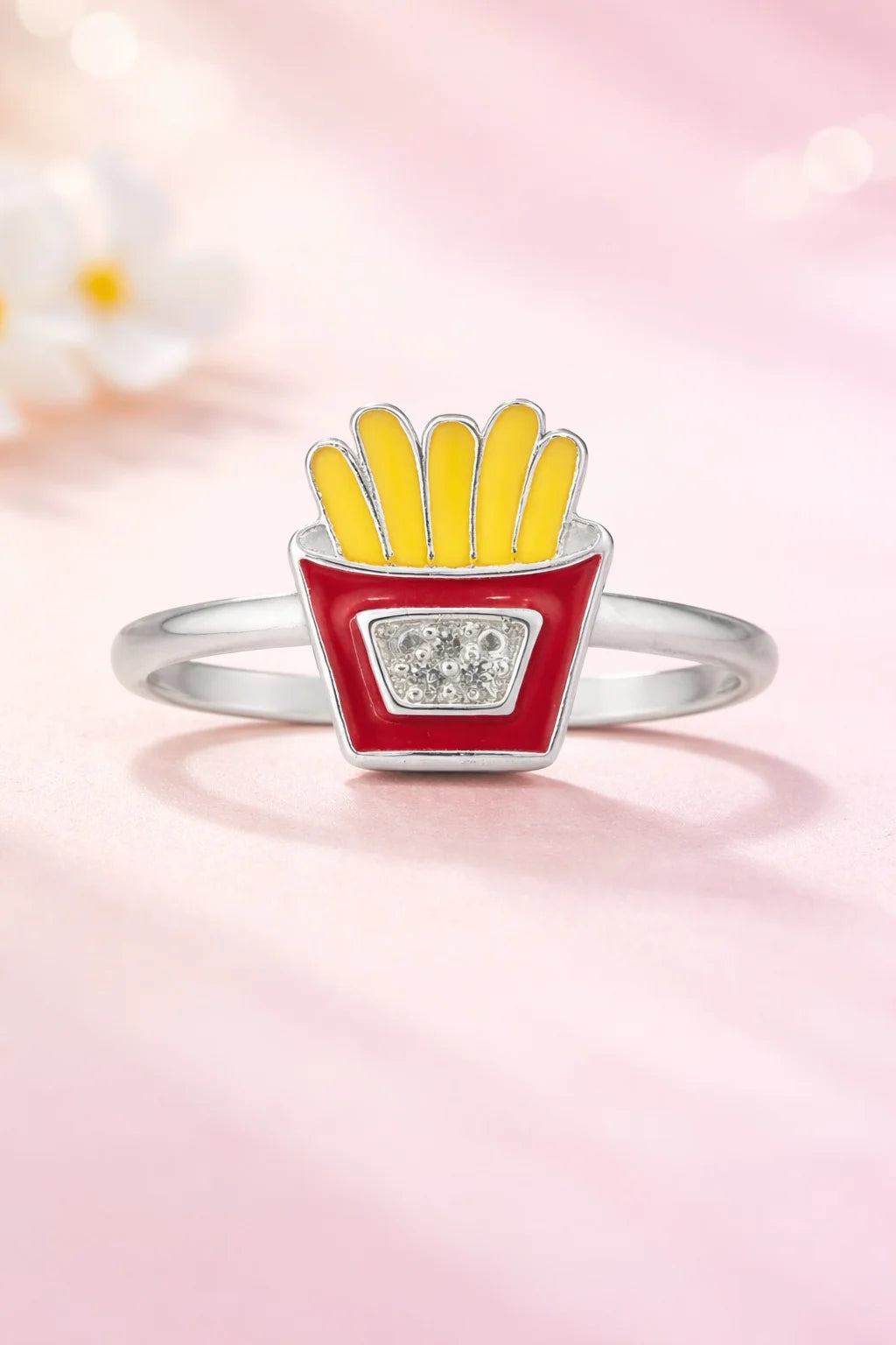 Fries Enamel Ring