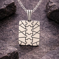 Geometric Industrial Tag Pendant