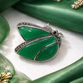 Green Butterfly Brooch