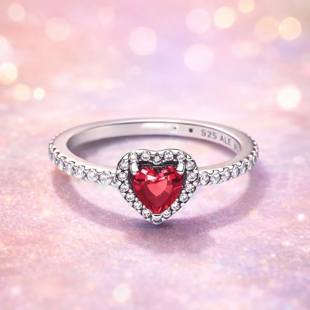 Heart Zircon Ring