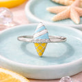 Ice-Cream Cone Enamel Ring
