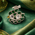 Indian Peacock Brooch