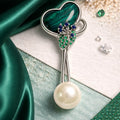 Jade Whisper Lapel Pin