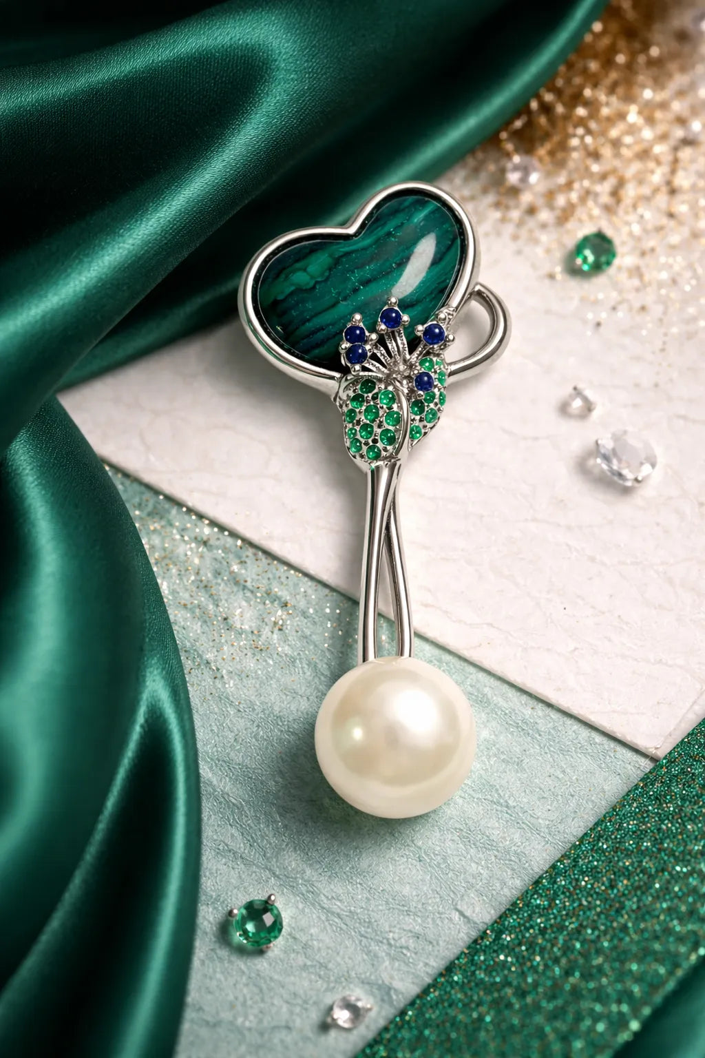 Jade Whisper Lapel Pin