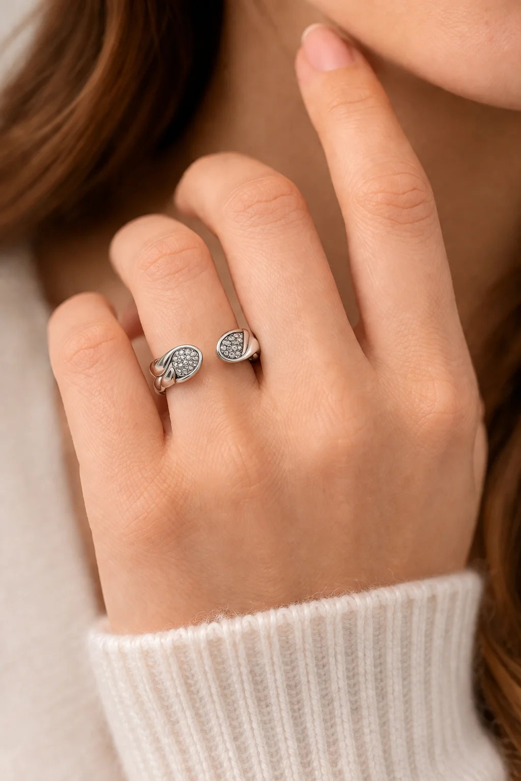 Leaf Wrap Ring | Adjustable