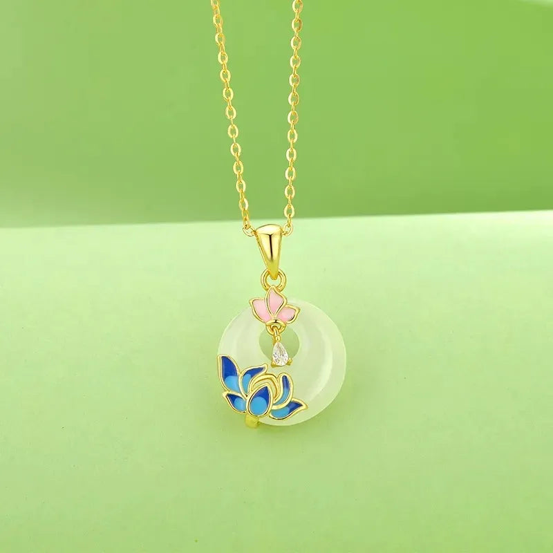 Lotus Jade Necklace