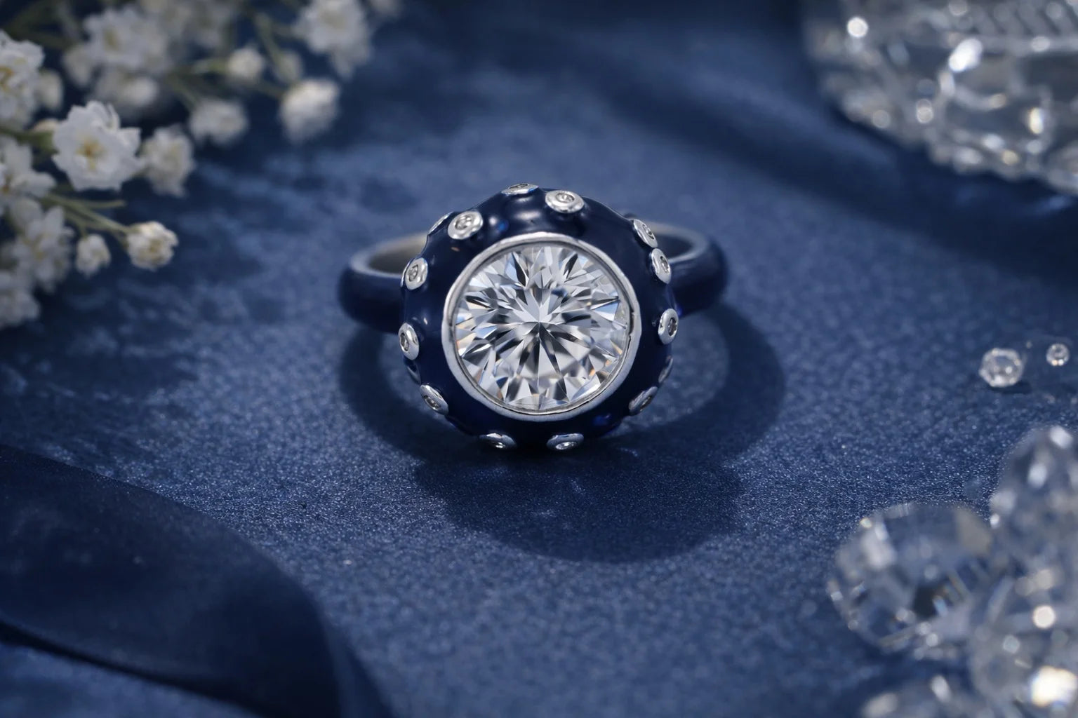 Midnight Halo Ring
