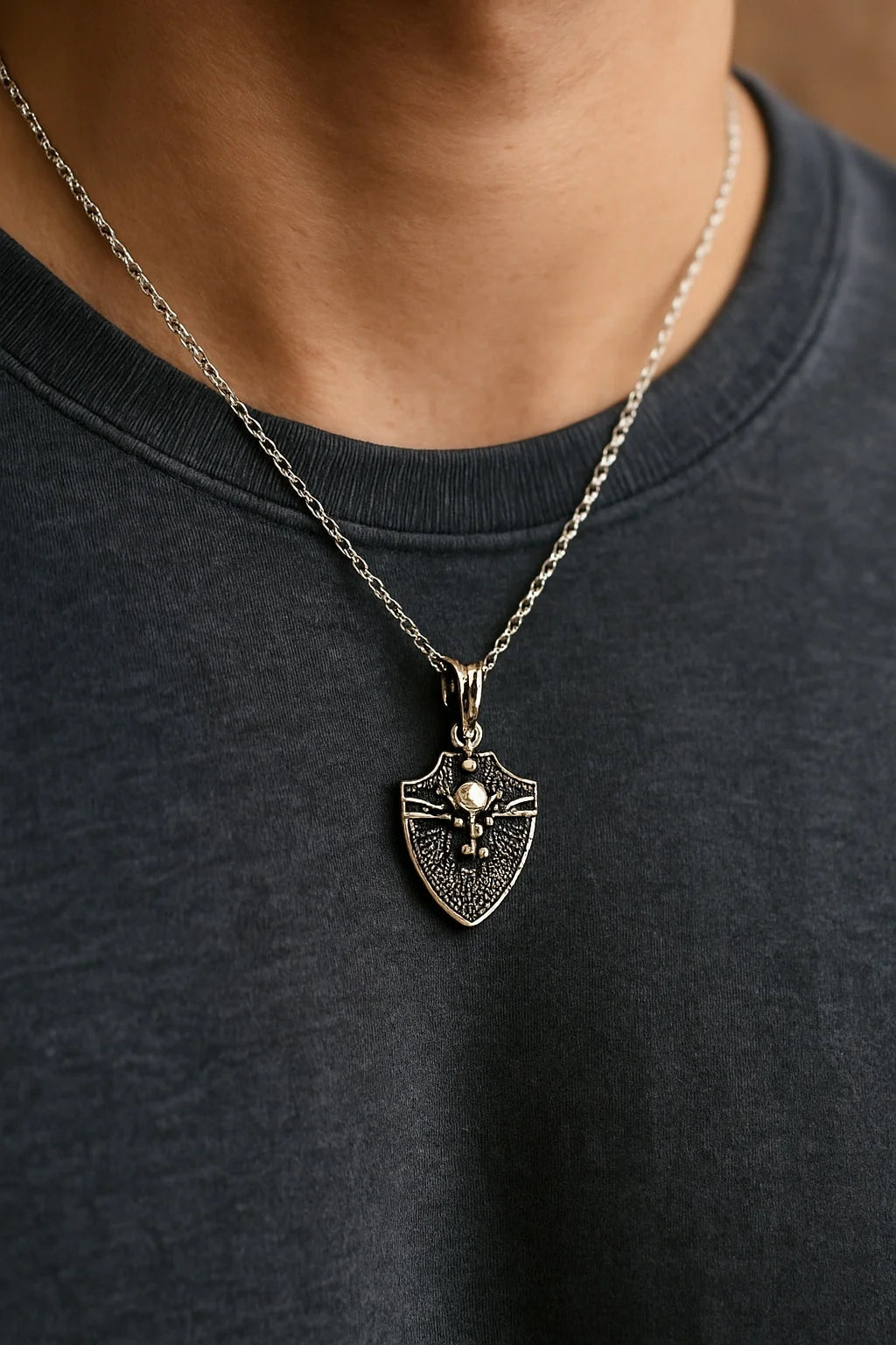 Shield & Swords Pendant