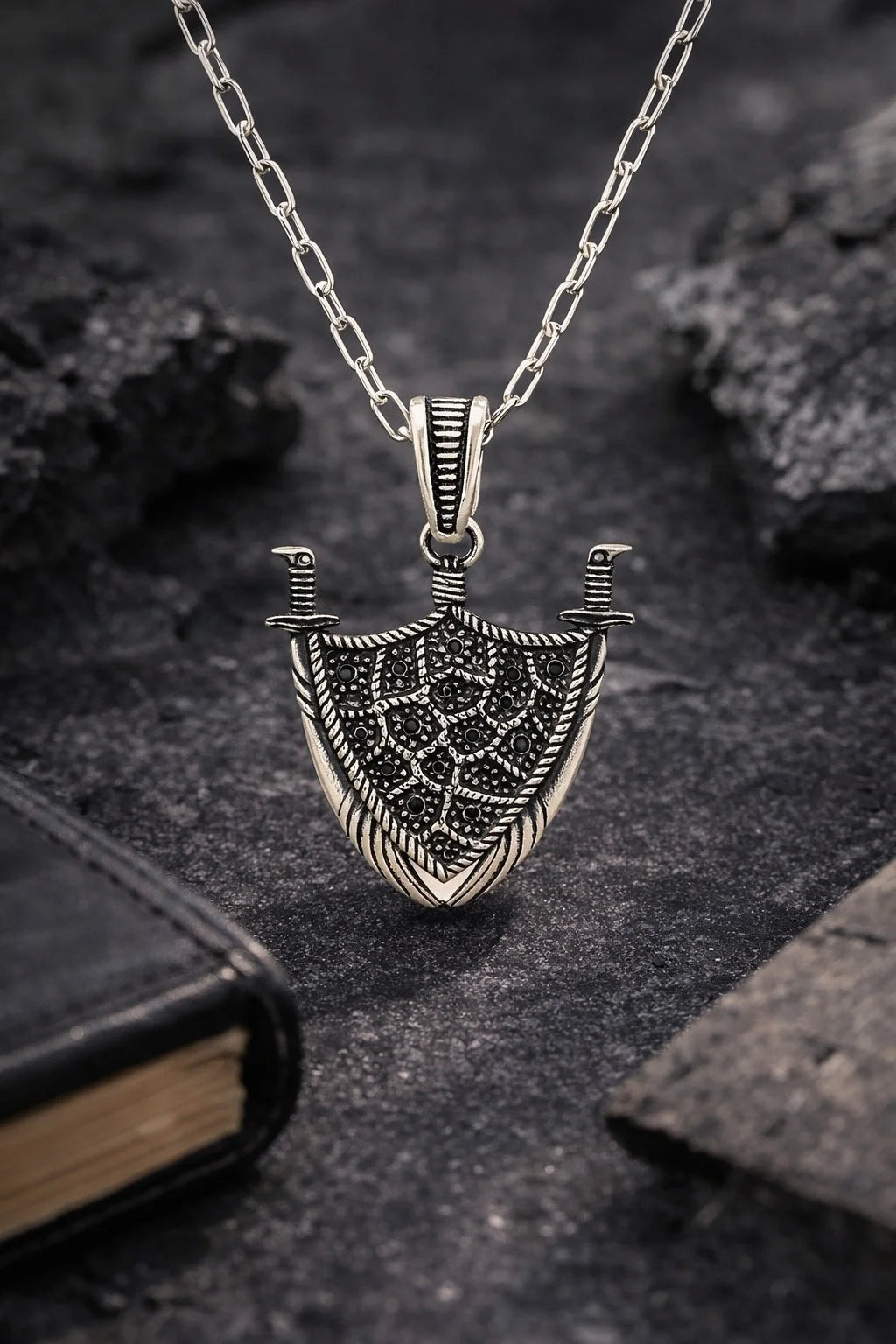 Shield & Swords Pendant