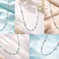 Beaded Shell & Drop Necklace