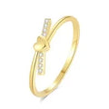 Gold Plated Heart Accent Ring