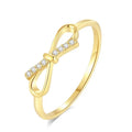 Gold Plated Bow Knot Ring
