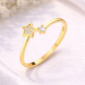Gold Plated Star Charm Ring