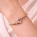 Rose Crystal Lattice Bracelet