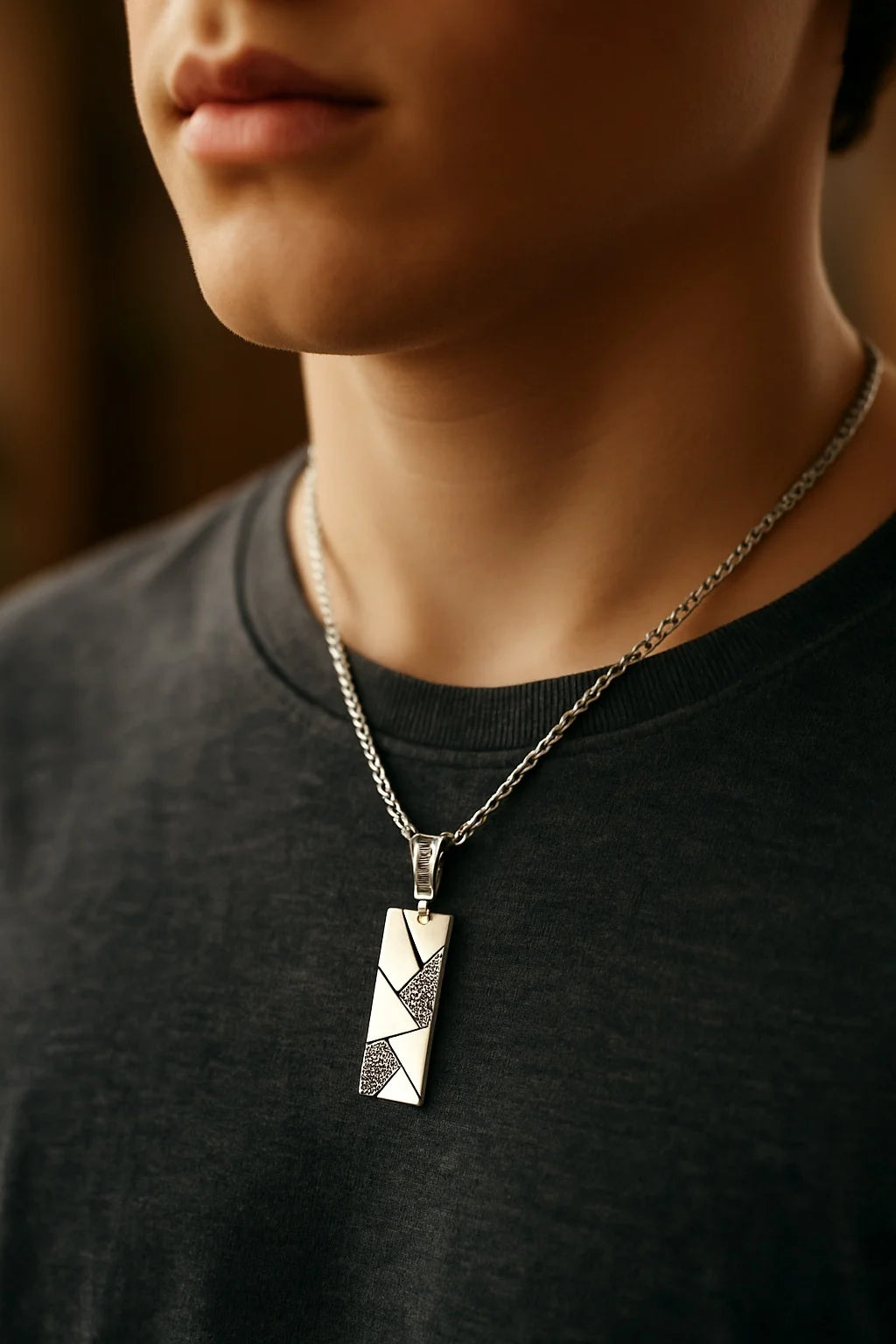 Modern Geometric Pendant