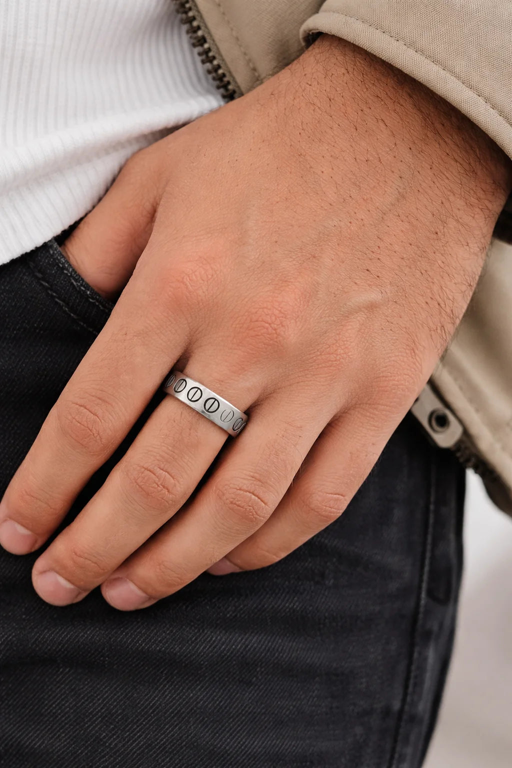 Motif Open Band Ring