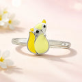 Fox Enamel Ring