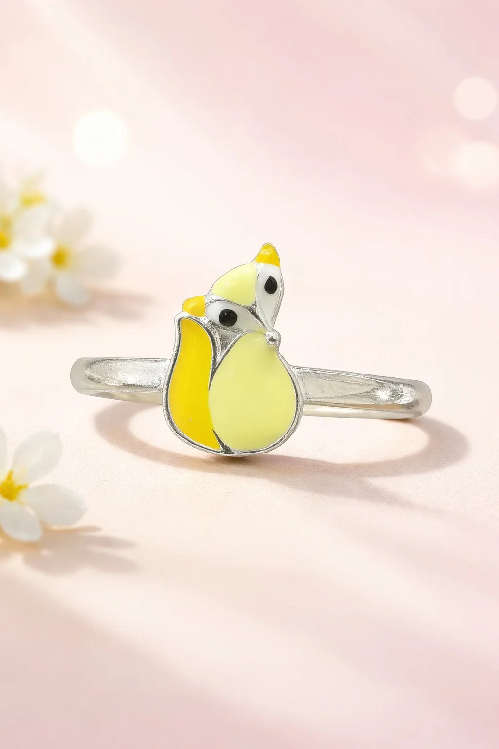 Fox Enamel Ring