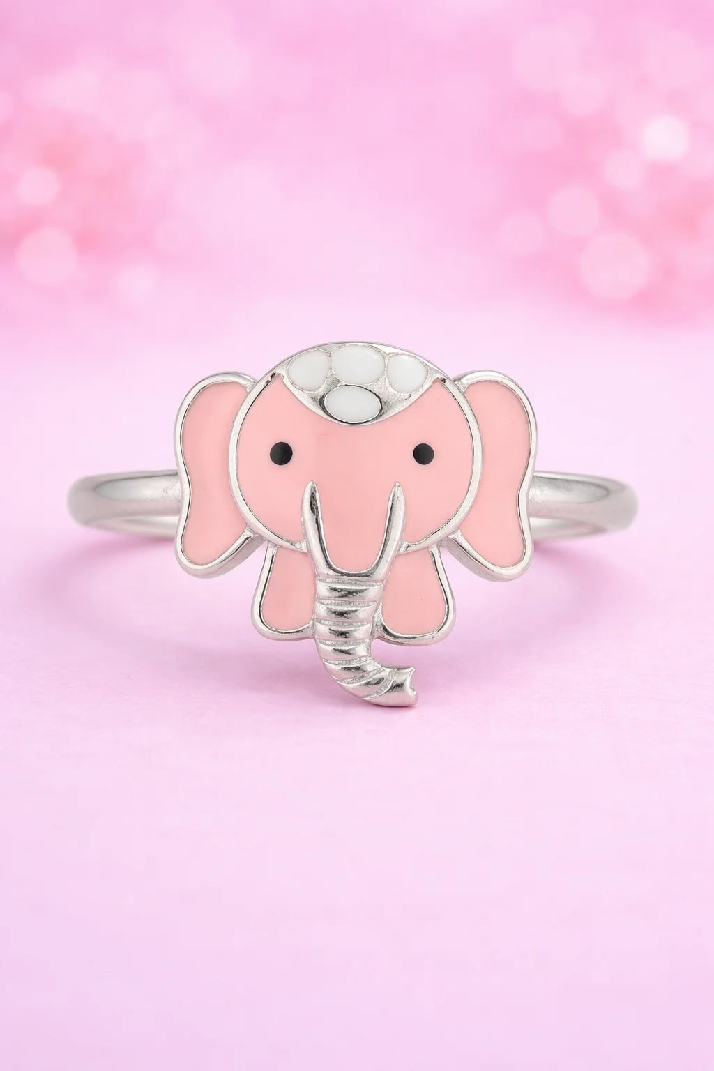 Elephant Enamel Ring