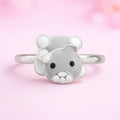 Teddy Bear Enamel Ring