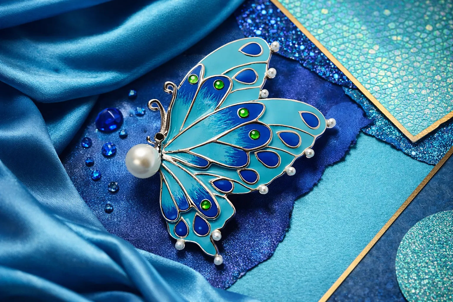 Ocean Wing Brooch