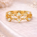 Opal Crown Ring Set | Gold Plated